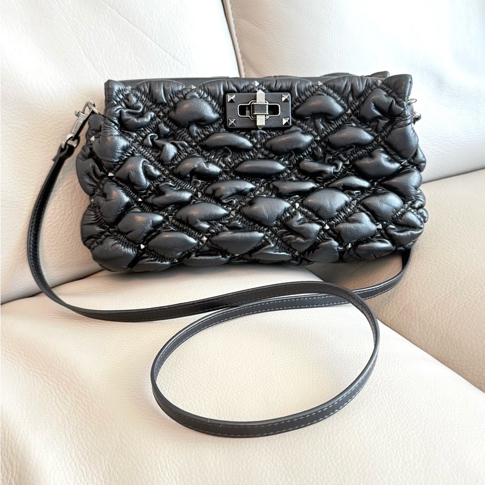 Valentino bag 100% authentic Black clutch SpikeMe
